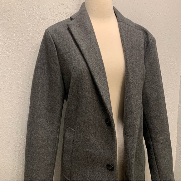 ZARA Gray Trench Coat - Picture 2 of 7
